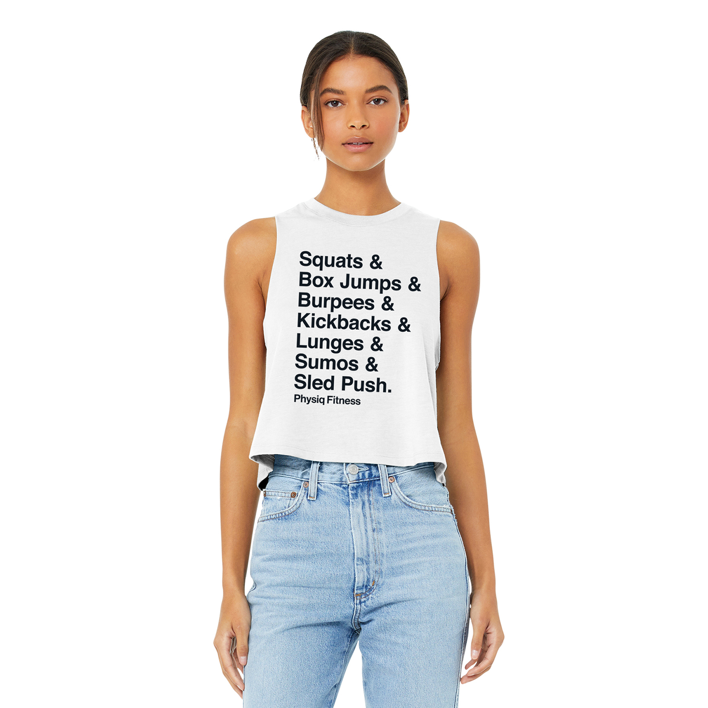 Leg Day at Physiq Ladies Crop Tank