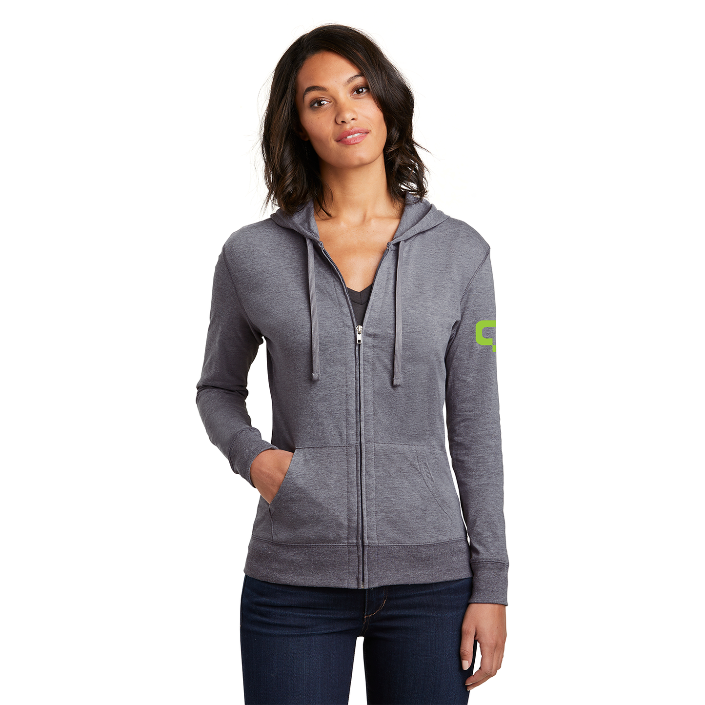 Ladies Zip-Up Light Hoodie